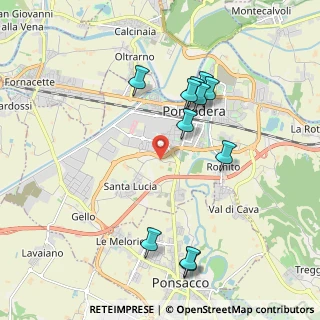 Mappa Via di Santa Lucia Nord, 56025 Pontedera PI, Italia (2.03455)