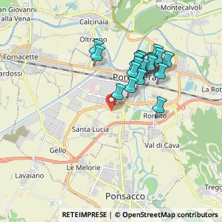 Mappa Via di Santa Lucia Nord, 56025 Pontedera PI, Italia (1.76421)