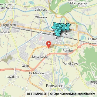 Mappa Via di Santa Lucia Nord, 56025 Pontedera PI, Italia (1.64077)
