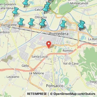 Mappa Via di Santa Lucia Nord, 56025 Pontedera PI, Italia (3.14385)