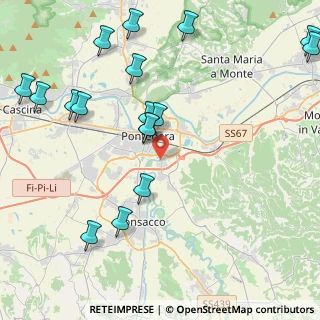 Mappa Via N. Machiavelli, 56025 Pontedera PI, Italia (5.31118)