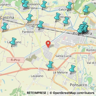 Mappa Via Maremmana, 56025 Pontedera PI, Italia (3.332)