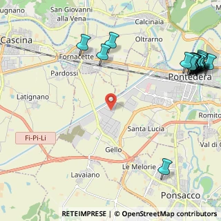Mappa Via Maremmana, 56025 Pontedera PI, Italia (3.373)