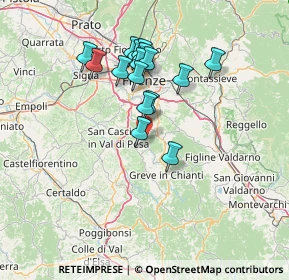 Mappa Via Provinciale Chiantigiana km 6+150, 50022 Greve in Chianti FI, Italia (12.5925)