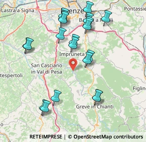 Mappa Via Provinciale Chiantigiana km 6+150, 50022 Greve in Chianti FI, Italia (8.752)