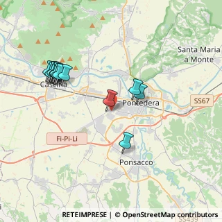 Mappa Via Adriano Olivetti, 56025 Pontedera PI, Italia (4.21571)