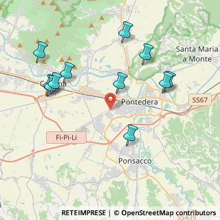 Mappa Via Adriano Olivetti, 56025 Pontedera PI, Italia (4.53182)