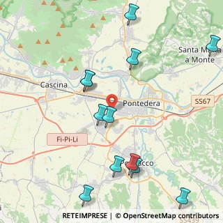 Mappa Via Adriano Olivetti, 56025 Pontedera PI, Italia (5.10917)