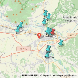 Mappa Via Adriano Olivetti, 56025 Pontedera PI, Italia (3.8)