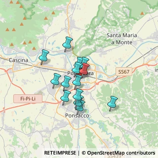 Mappa Via Achille Grandi, 56025 Pontedera PI, Italia (2.56643)