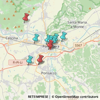 Mappa Via Achille Grandi, 56025 Pontedera PI, Italia (2.52727)