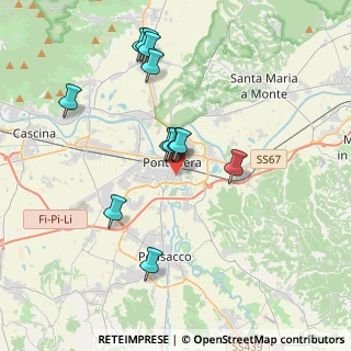 Mappa Via E. Toti, 56025 Pontedera PI, Italia (3.69)