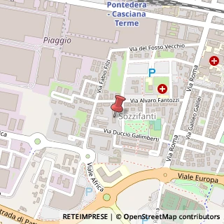 Mappa Via Gaddo Cei, 16, 56025 Pontedera, Pisa (Toscana)