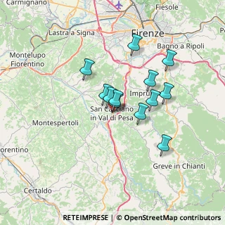 Mappa Via Eugenio Curiel, 50026 San Casciano in Val di Pesa FI, Italia (5.37833)