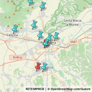 Mappa Via C. Bellucci, 56025 Pontedera PI, Italia (3.78545)
