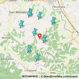 Mappa Via Pilerno, 56028 San Miniato PI, Italia (2.04111)
