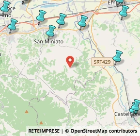 Mappa Via Pilerno, 56028 San Miniato PI, Italia (7.9615)