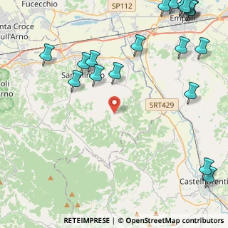 Mappa Via Pilerno, 56028 San Miniato PI, Italia (6.8615)