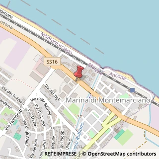 Mappa Via Marina, 67, 60018 Montemarciano, Ancona (Marche)