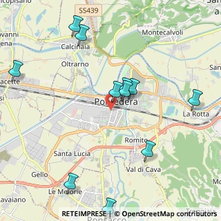 Mappa Via del Fosso Vecchio, 56025 Pontedera PI, Italia (2.40545)