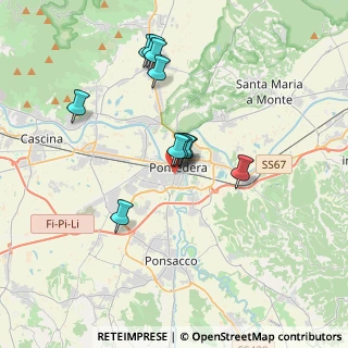 Mappa Di fronte all'ospedale, 56025 Pontedera PI, Italia (3.22182)