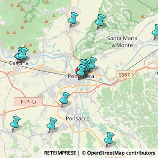 Mappa Via del Fosso Vecchio, 56025 Pontedera PI, Italia (4.61688)