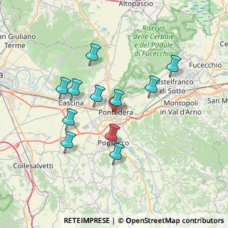 Mappa Di fronte all'ospedale, 56025 Pontedera PI, Italia (6.77455)