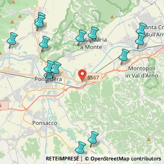 Mappa Via Solferino, 56025 Pontedera PI, Italia (5.87857)