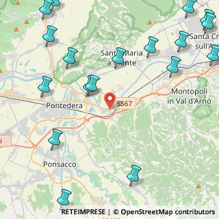 Mappa Via Solferino, 56025 Pontedera PI, Italia (6.675)