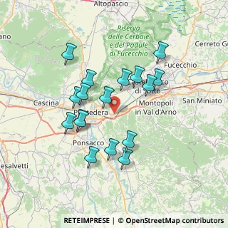 Mappa Via Solferino, 56025 Pontedera PI, Italia (6.73118)