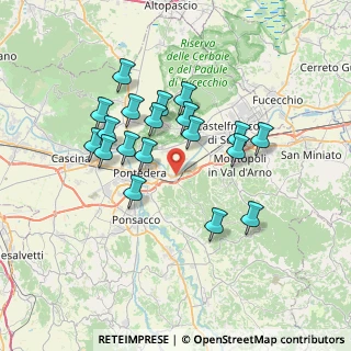 Mappa Via Solferino, 56025 Pontedera PI, Italia (6.58211)