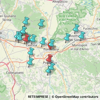 Mappa Via Fosso Vecchio, 56025 Pontedera PI, Italia (8.691)