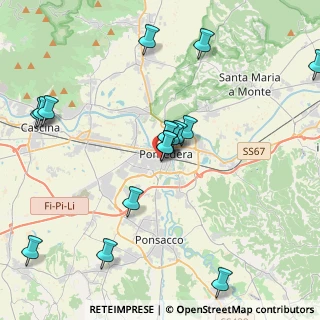 Mappa Via Fosso Vecchio, 56025 Pontedera PI, Italia (4.61688)