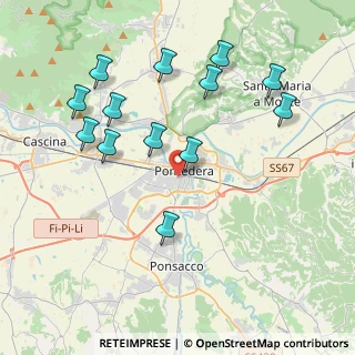 Mappa Via Fosso Vecchio, 56025 Pontedera PI, Italia (4.33769)