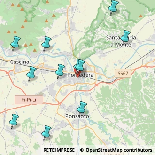 Mappa Via Fosso Vecchio, 56025 Pontedera PI, Italia (5.27273)