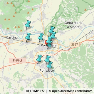 Mappa Via Fosso Vecchio, 56025 Pontedera PI, Italia (2.60545)