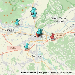 Mappa Via Fosso Vecchio, 56025 Pontedera PI, Italia (3.22182)