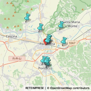 Mappa Via Fosso Vecchio, 56025 Pontedera PI, Italia (3.06727)