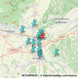 Mappa Via Fosso Vecchio, 56025 Pontedera PI, Italia (2.62643)