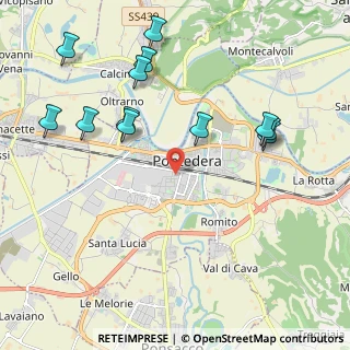 Mappa Via Fosso Vecchio, 56025 Pontedera PI, Italia (2.4075)