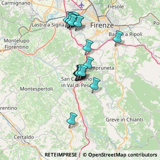 Mappa Via Decimo, 50026 San Casciano in Val di Pesa FI, Italia (7.048)