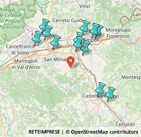 Mappa Via San Quintino, 56028 San Miniato PI, Italia (7.6275)