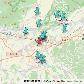 Mappa Via della Bianca Vincenzo, 56025 Pontedera PI, Italia (3.24714)