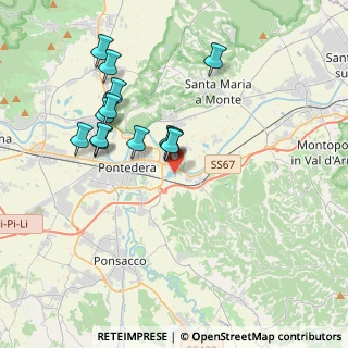 Mappa Via delle Prunacce, 56025 Pontedera PI, Italia (3.73231)