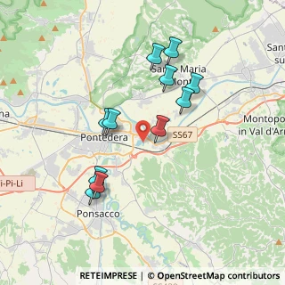 Mappa Via delle Prunacce, 56025 Pontedera PI, Italia (3.57455)