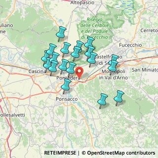 Mappa Via delle Prunacce, 56025 Pontedera PI, Italia (6.30421)