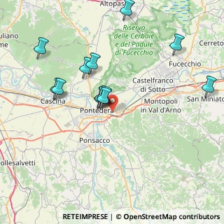 Mappa Via delle Prunacce, 56025 Pontedera PI, Italia (8.11333)