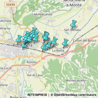 Mappa Via delle Prunacce, 56025 Pontedera PI, Italia (1.6085)