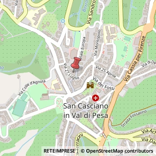 Mappa Via XXVII Luglio, 22, 50026 San Casciano in Val di Pesa, Firenze (Toscana)