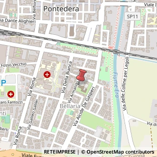 Mappa Via Armando Diaz, 35, 56025 Pontedera, Pisa (Toscana)